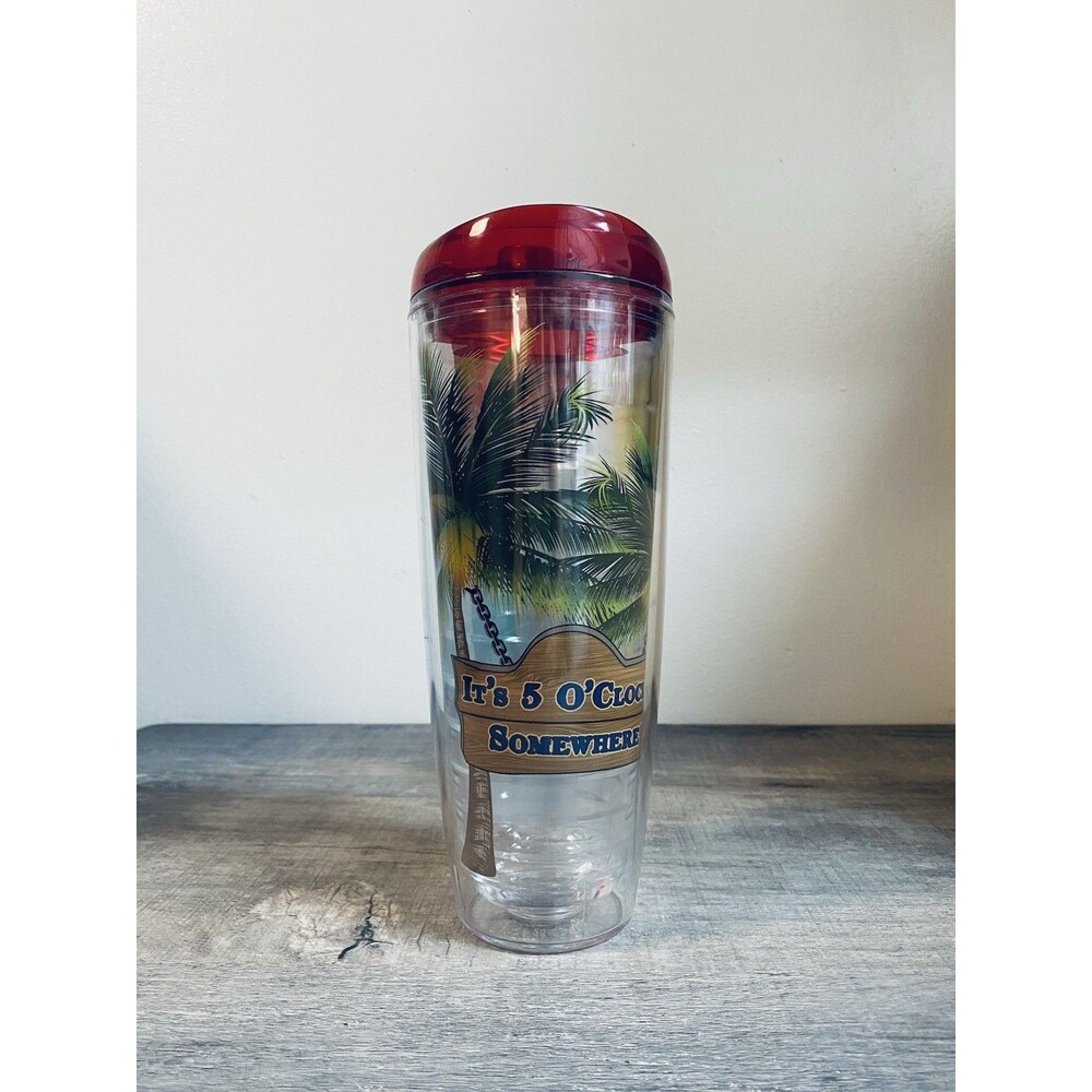 Jimmy Buffets Margaritaville It's 5 O'Clock Somewhere Insulated 26 Ounce Tumbler